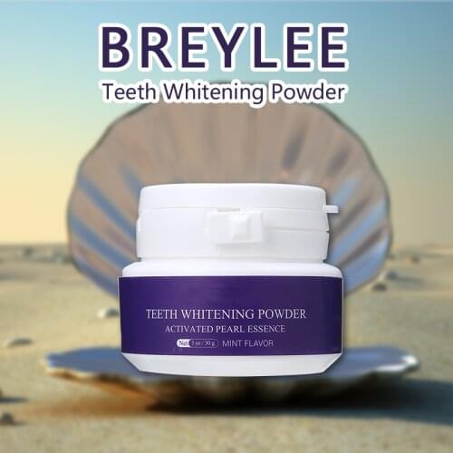 30g Natural Teeth Whitening Powder Toothpaste Pearly White Brighten Teeth For Remove Stains Bacterial Plaque