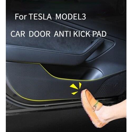 For Tesla Model 3 2017-2020 Invisible Car door Anti Kick Pad Protection Side Edge Film Carbon Fiber Protector Stickers