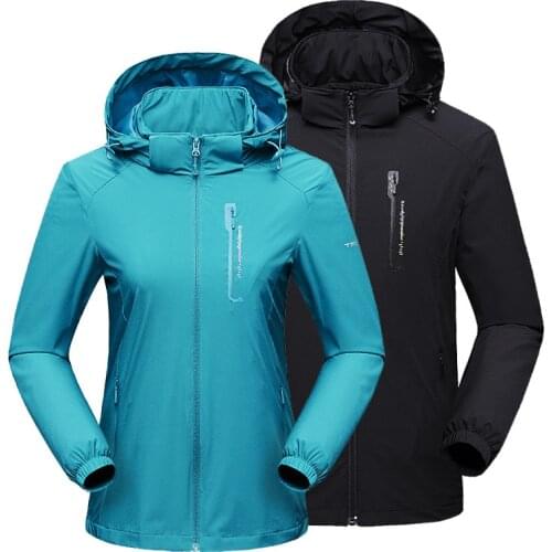 Single Layer Thin Hiking Jacket Men & women Spring autumn outdoor raincoat waterproof Windproof Parka mountaineering Jacket