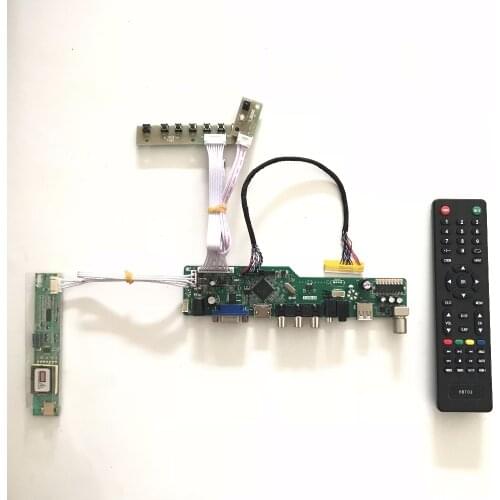 Free Shipping T.V56.03 VGA HDMI AV Audio USB TV LCD Controller Board for LP154WX4 TLC1 1280x800 LP154WX5 CCFL LVDS raspberry pi