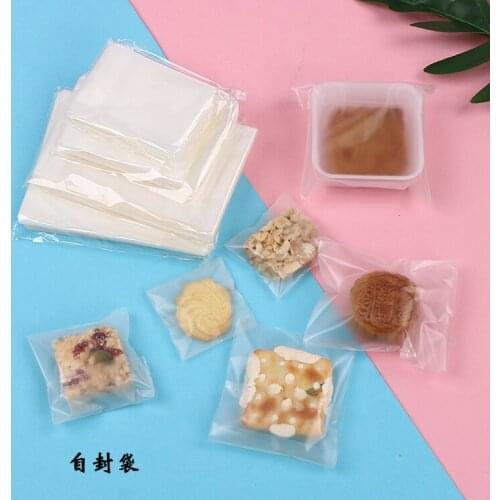 Festive Birthday Party Supplies Event Frosted Self sealed Cakes Pastries Baked Biscuit Bags 200 pcs/lot