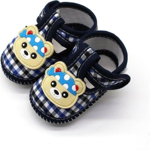 0-18M Unisex Baby Boy Girls First Walkers Cartoon Lace Bow Anti-Slip Shoes Toddler Soft Soled First Walkers
