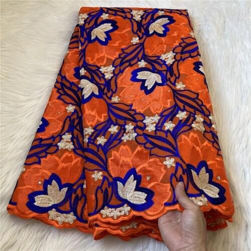 Swiss Voile Lace Fabric 2021 Heavy Embroidery High Quality African Lace Fabric Cotton Fabric Swiss Voile Dry lace In Switzerland