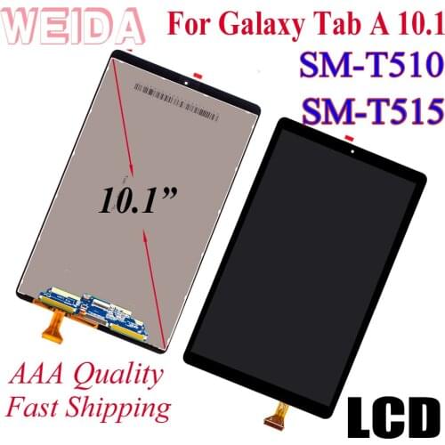 WEIDA LCD Replacment 10.1" For Samsung Galaxy Tab A 10.1(2019) WIFI T510 SM-T510 T510N LCD Display Touch Screen Assembly T515