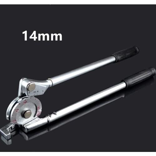 YIKODA Metric 14mm Pipe Bending Machine 0-180 Degrees Pipe Bender and Tube Bending Manual Machine Tools