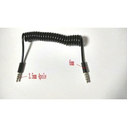 1pcs 3.5mm 4-pole aux audio cable male to male Audio Adapter Cable