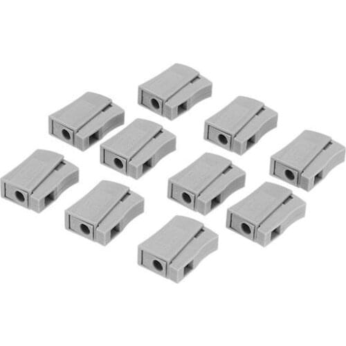 10Pcs Lamp Wire Connector Fast Spring Terminal Block Reusable Electric Cable Terminal Free Shipping