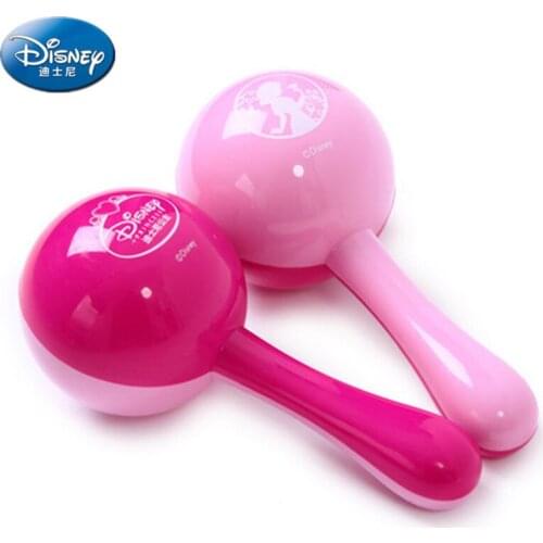 2PCS Disney baby sandhammer child baby bell sandball puzzle musical instrument Baby toys Childrens educational toy instruments