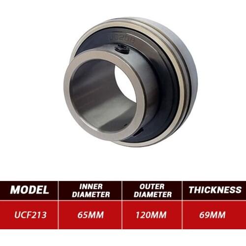 3pcs Outer Wire Bearing UCF213 Mental Pillow Block Bearing UCF213 65mm*120mm*69mm Steel Bearings High Quality