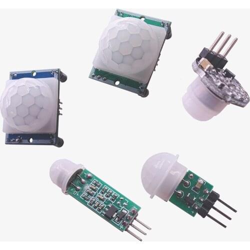 AM312 HC-SR501 HC-SR505 MH-SR602 100PCS HC-SR501 Adjust IR Pyroelectric Infrared PIR Motion Sensor Detector Module