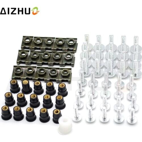 Motorcycle Windshield Bolts Screws Fastener Motorbike Fairing Mounting Kit for yamaha tmax 500 530 YZF R3 R15 R25 YBR 125 XP500