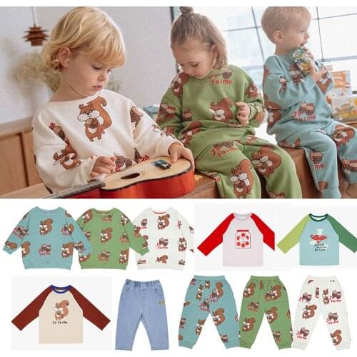 2021 PS Brand Thanksgiving Outfits for Girls Toddler Boy Clothes New Winter Kids Clothing Child Tops Baby Sweatshirt Sport Pants