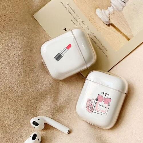 Case For Apple airpods case Cartoon Perfume Dress Wireless Bluetooth Earphone Case For Airpods Headphone Hard Protective Case