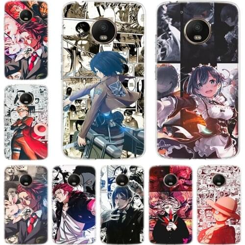Anime Manga Cartoon Japanese Phone Case For Motorola Moto G9 G7 G8 Power E6 E5 G6 G5 G5S EU Plus Play One Action Cover
