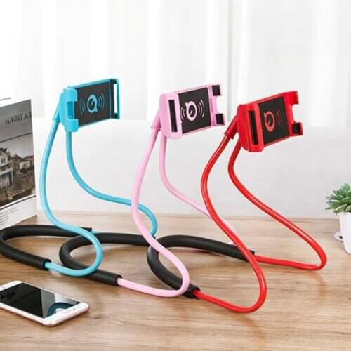 Cell Phone Holder for Lazy Neck 360 Degree Flexible Phone Holder for Necklace Universal Phone Holder