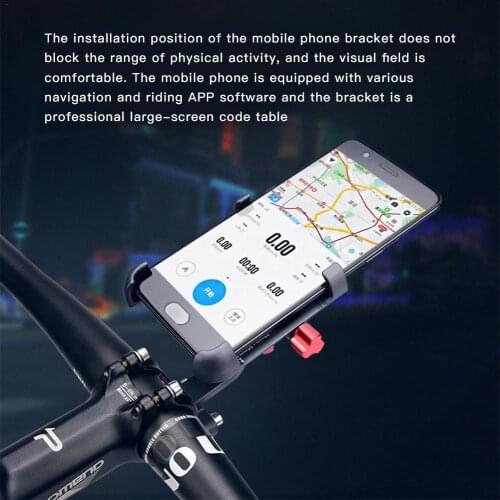Aluminum Alloy Bicycle Mobile Phone Navigation Rotatable Angle Adjustable Anti-shake Bike Motorcycle Mobile Phone Holder