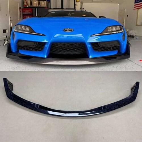 For Toyota Supra A90 A91 MK5 2019 Carbon Fiber Front Lip Bumper Spoiler Chin Car Styling