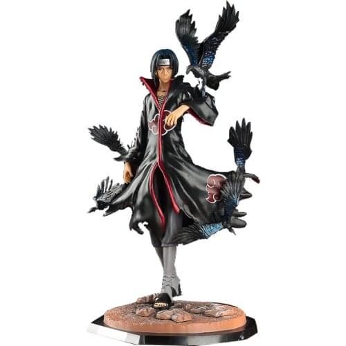 Naruto Shippuden GK Action Figure Uzumaki Anime Model Uchiha Itachi Akatsuki 35cm PVC Statue Collectible Toy Doll Figma For Kid