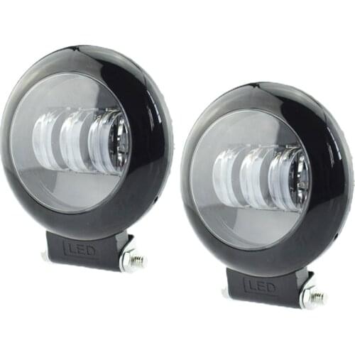 1pair 12V 50W motorcycle led headlights 6500K super bright motorcycles headlamp auxiliary driving head light motorbike fog lamp