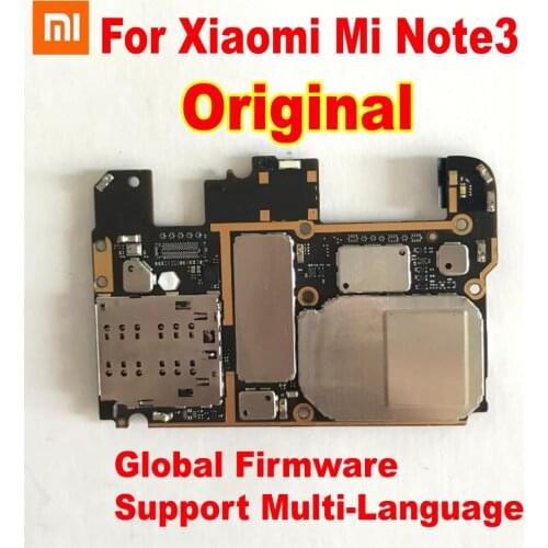 Global Firmware Original Test Unlock Mainboard For Xiaomi Mi Note 3 Note3 Motherboard Circuits Card Fee Main Board Flex Cable