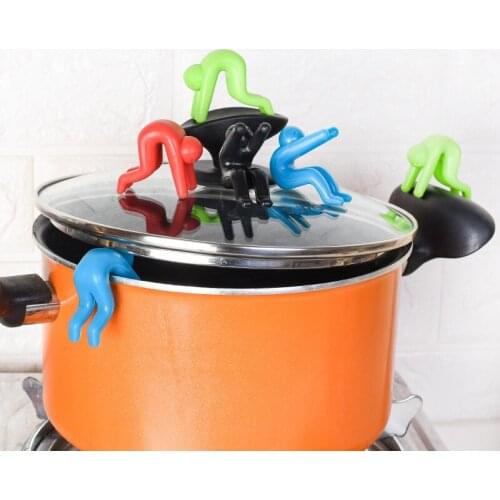 Creative 1Pcs Kitchen Gadgets Raise The Lid Overflow Device Stent for Kitchen Tools Pot cover overflow Home Kitchen Accessories