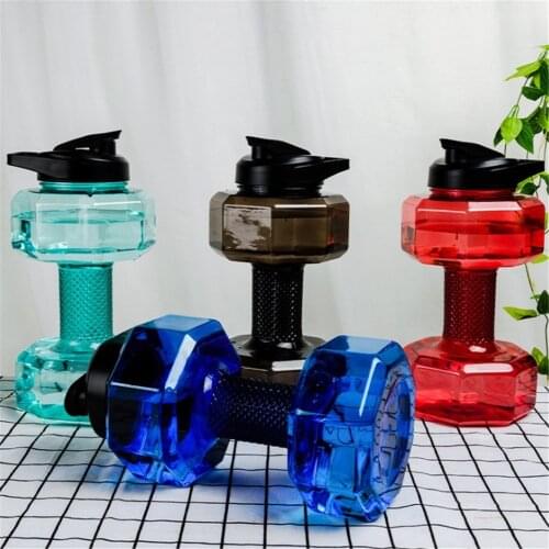 2.5L Multifunctional sports Dumbbell Cup Fitness Water Bottle Cup Sealed Leakproof Convenient Sport Bottle Large Water Cup Fitne