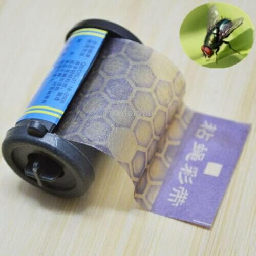 Fly Sticky Paper Strip Stop Mosquito Flying Insect Catcher Bug Wasp Trap