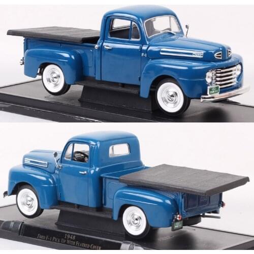 1/18 Scale Big Classics Old 1948 Ford F-1 Pick Up Truck Cargo Diecast Model Car Toy Metal Auto Vehicle F Series Road Signature
