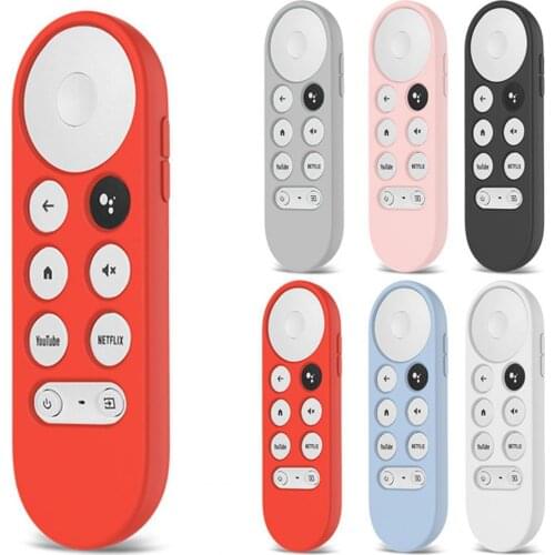 Soft Silicone TV Remote Control Protective Cover Protector Case for Google Chromecast 2020 Shockproof