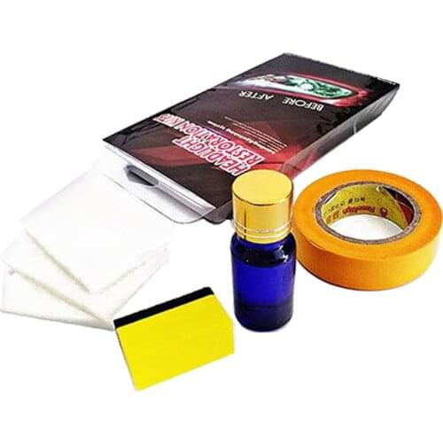 Car Headlight Restoration Kit Headlamp Cleaner, Polish Spray UV Protection, Powerful