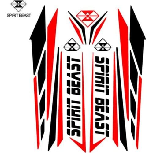 SPIRIT BEAST Motorcycle Sticker Moto Feul Tank Pad Motorbike Stickers Motocross Pegatinas Protector
