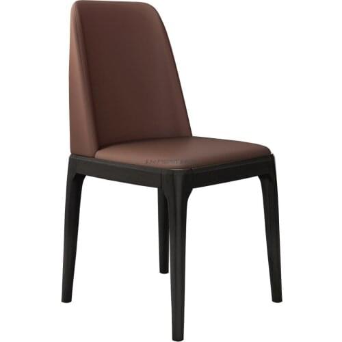 Nordic Solid Wood Dining Chair Modern Simple Fashion Creative Family Restaurant Hotel Light Luxury Back Desk Chair