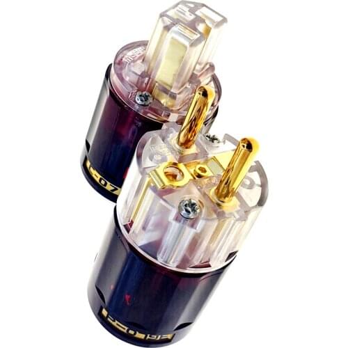 P-079 - C079 Hi-End 24k Gold-Plated Pure Copper Poles EU Power Plug