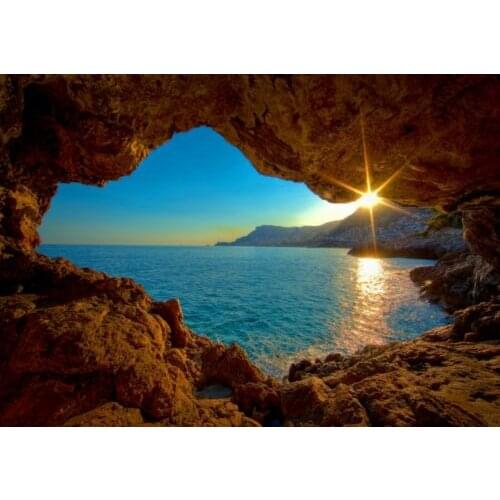 Ocean Beach View Art Film Print Silk Poster Home Wall Decor 24x36inch