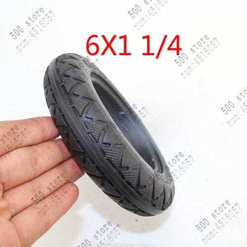 High porformance 150MM 6 inch electric scooter tire 6X1 1/4 vacuum solid tire for gas electric scooters tire