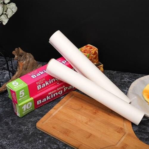 10M Silicone Oil Paper Baking Paper Double-Sided Barbecue Pastry Baking Oven Oilpaper Sheet Bakery Grill BBQ Mat Baking Tools