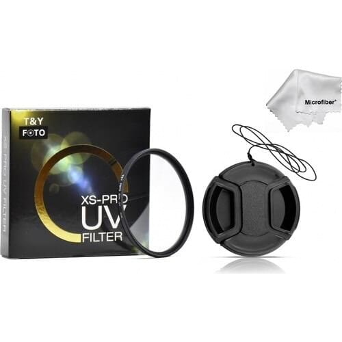Tianya 77MM Xs-Pro Slim Protector Uv Filter + Lens Cap Cover