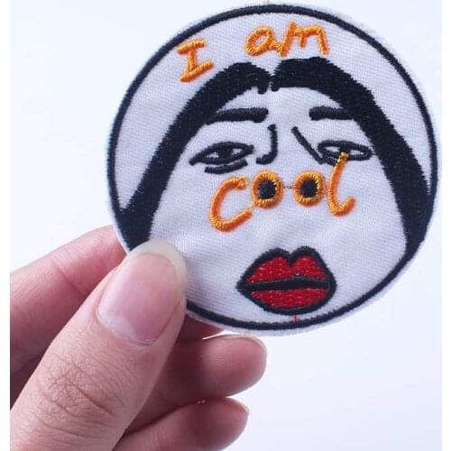 Japan Patches Cartoon Iron On Patches For Clothing DIY Hippie Cat Embroidered Patches Funny Badges DIY Cartoon Patch