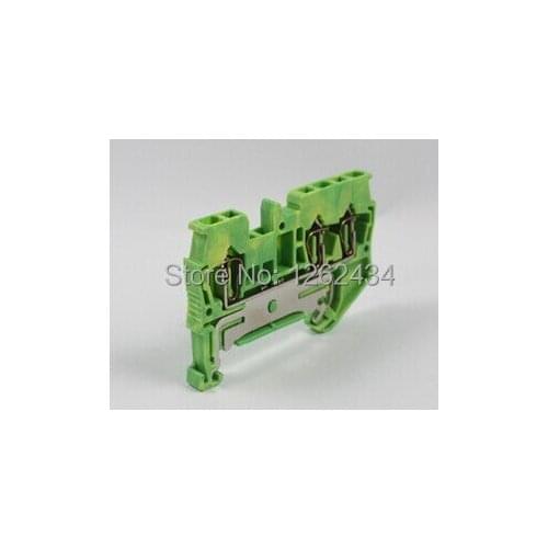 Spring the ground terminal of ST2.5-1/2EP rapid grounding terminal pulling back type earthing terminal one into two