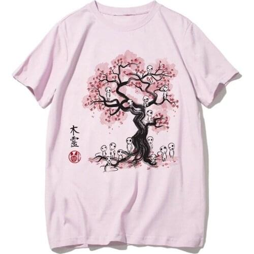 Totoro Shirt Women Men Studio Ghibli Miyazaki Hayao Anime Spirit Away T Shirt Men Women Japanese Anime Cartoon Clothes T-Shirt