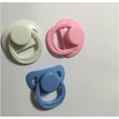 Wholesale different colour 10 pcs reborn supply magnet pacifier/ dummy