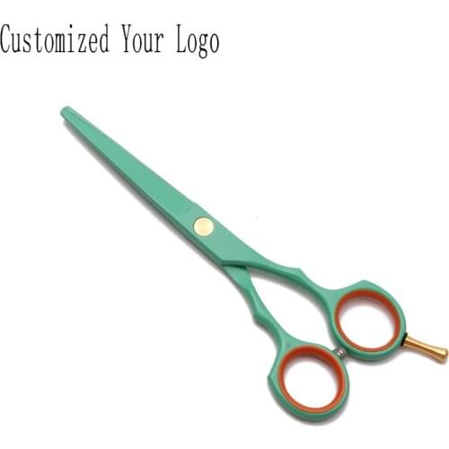 5.5In. 16cm Customized Logo JP Stainless Polishing Hair Barber Scissors Thinning Cutting Shears Professional Hair Scissors C1104