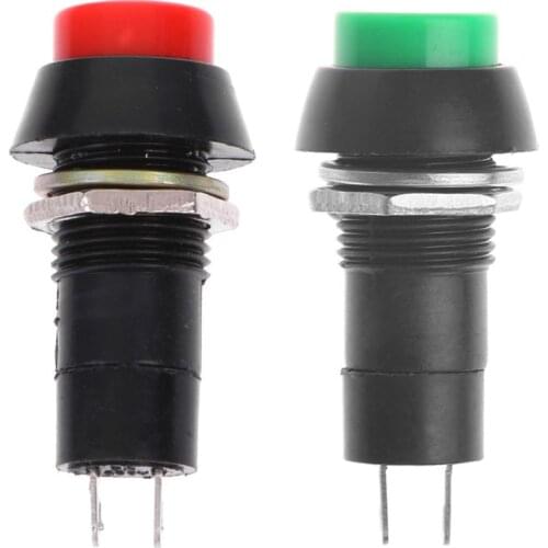 5Pcs/Set Mini DS-11A Self-Locking SPST Push Button Switch Latching AC 250V 3A