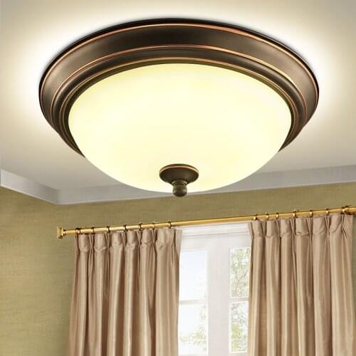 American ceiling lamp bedroom study corridor aisle porch balcony bathroom simple European iron retro lamps led lighting fixture