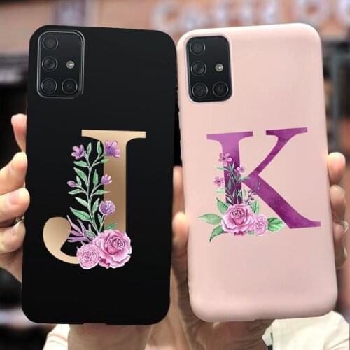 For Samsung Galaxy A51 Case A515F Soft Silicone Cute Letters Cover For Samsung A51 A 51 GalaxyA51 Phone Cases 6.5'' Coque Bumper