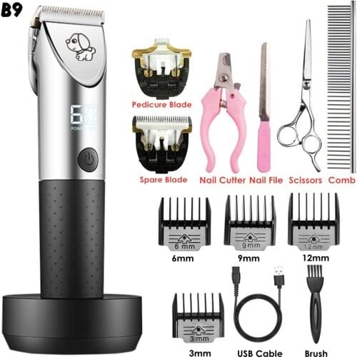 Electrical Pet Clipper Professional Grooming Kit Rechargeable Pet Cat Dog Hair Trimmer Shaver Set Animals Hair Cutting Machine