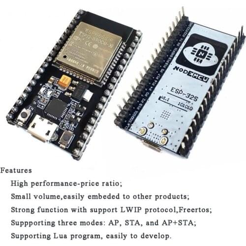 ESP32 ESP32-WROOM-32 Lua WIFI IOT Development Board Wireless BLE NodeMCU-32S WiFi Module BLE Ai-thinker AP STA AP+STA