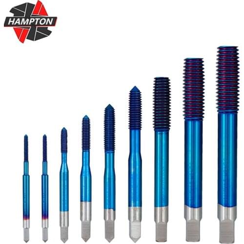 Hampton M2-M12 Nano Blue Coated Thread Tap HSS Fluteless Forming Machine Taps Metric Tap Drill Extrusion Taps