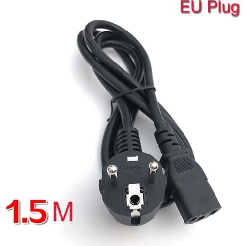 Copper-clad aluminum EU Plug power cable is suitable for computer display, electric cooker, printer and other equipment