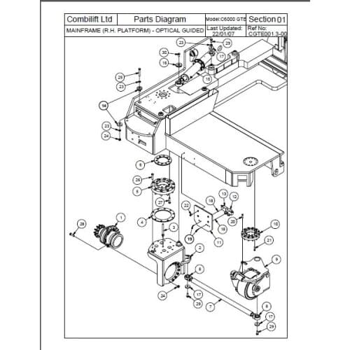 Combilift Forklift Parts catalogs and service manuals 2018